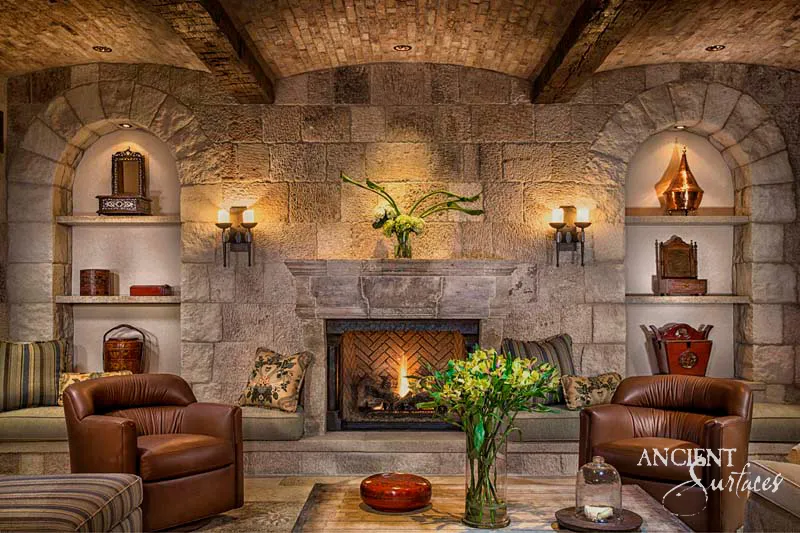 Antique limestone mansion transformation — view 2