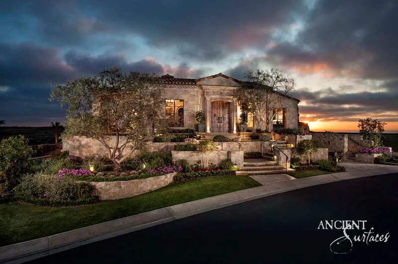 Antique limestone mansion transformation — view 3